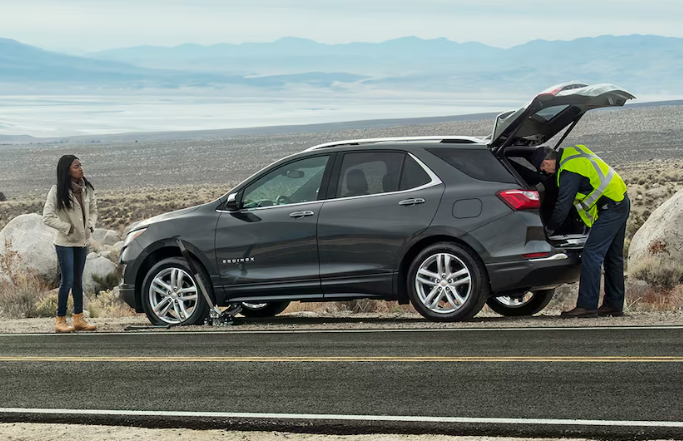 Roadside assistance as part of Chevrolet warranty coverage.