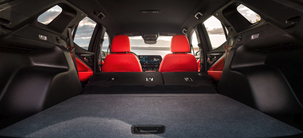 Interior and cargo capacity of the 2026 Blazer EV for sale in Cherry Hill, NJ at Hessert Chevrolet of Cherry Hill