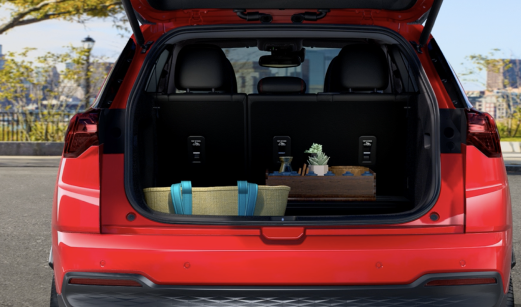 Cargo capacity of the 2027 Chevrolet Bolt for sale in Cherry Hill, NJ at Hessert Chevrolet of Cherry Hill