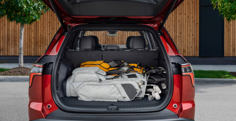 Cargo capacity of the 2026 Chevrolet Equinox for sale in Cherry Hill, NJ at Hessert Chevrolet of Cherry Hill