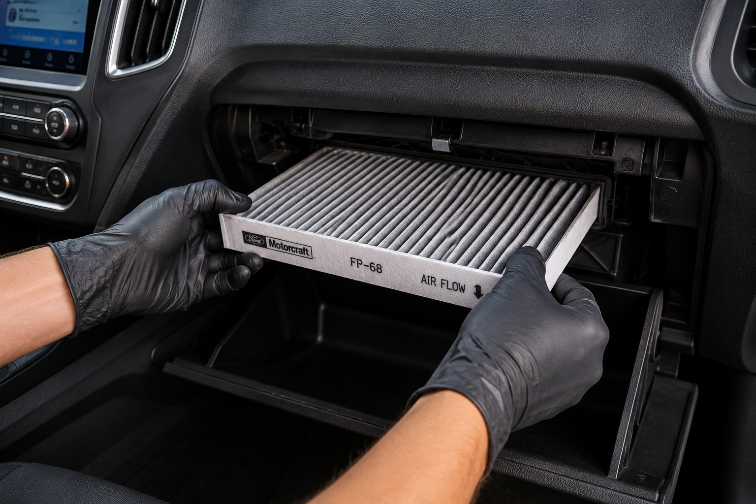 Ford engine and cabin air filter service in Lancaster California at Diamond Ford