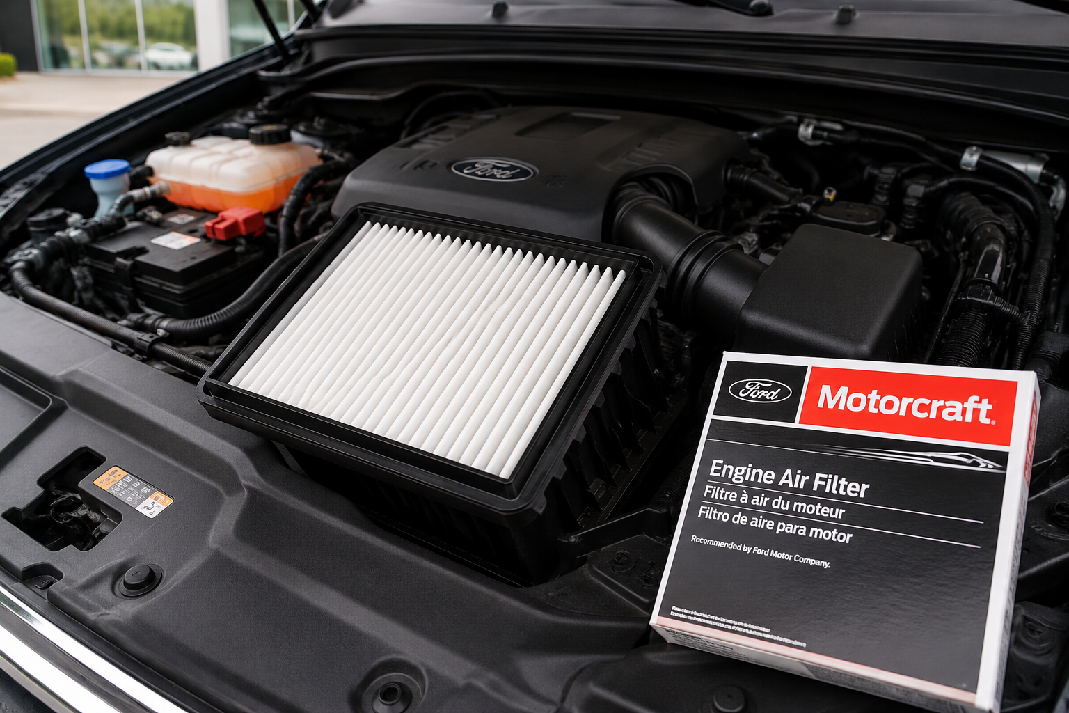 Ford engine air filter inspection and replacement at Diamond Ford