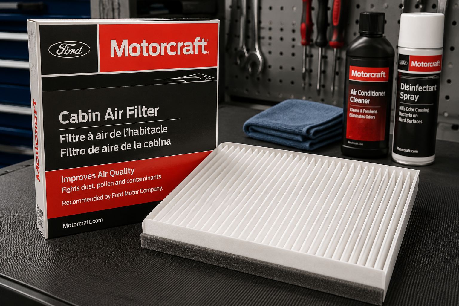 Motorcraft air filter replacement service at Diamond Ford