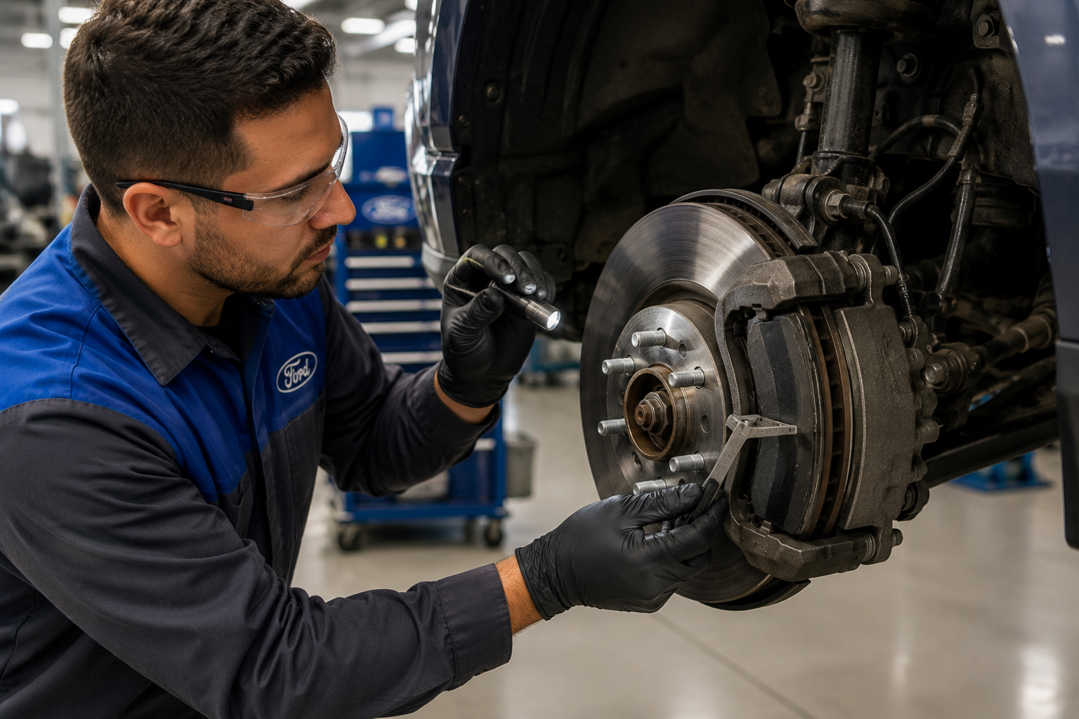Ford brake inspection and brake assembly service in Lancaster