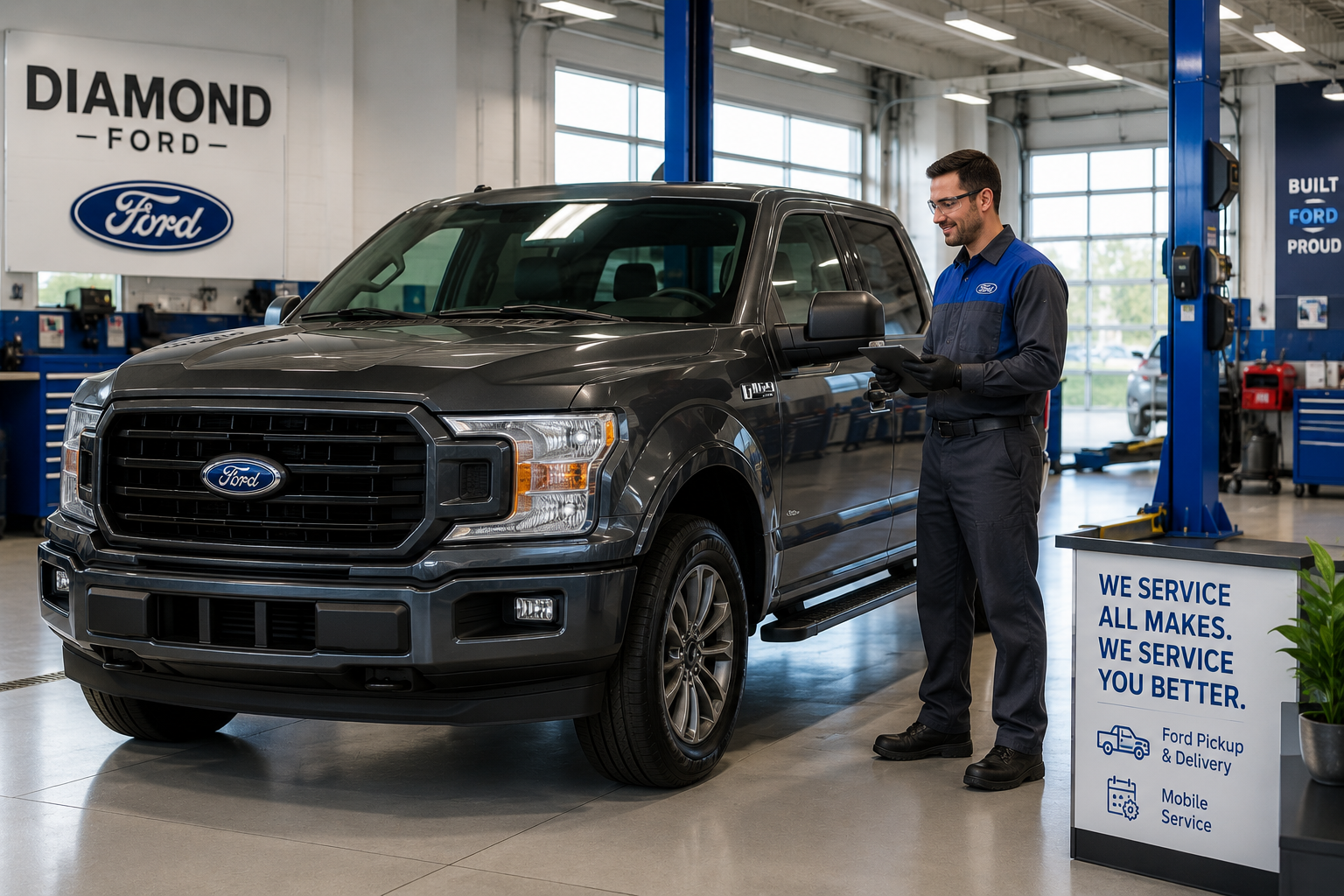 Diamond Ford brake service and repair