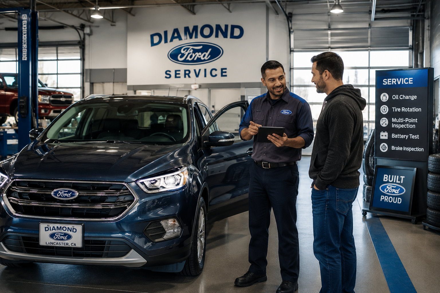 Diamond Ford oil change service in Lancaster California
