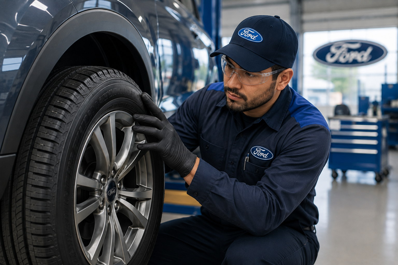 Ford tire service at Diamond Ford in Lancaster California