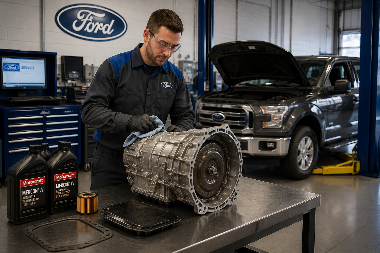 Ford transmission service in Lancaster California at Diamond Ford