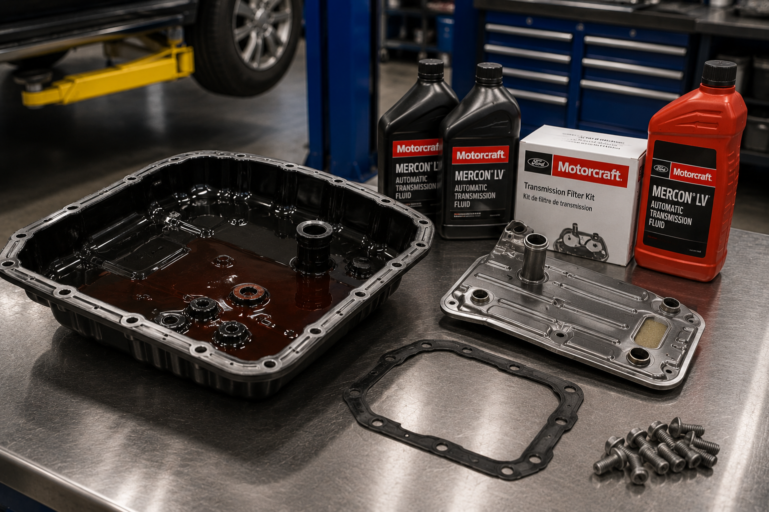 Ford transmission filter and service components at Diamond Ford
