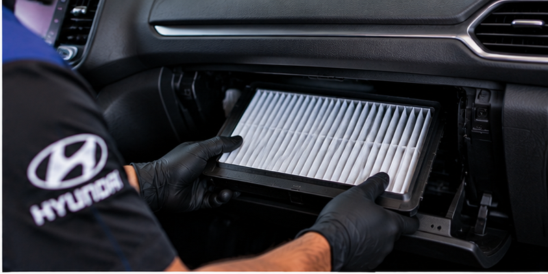Hyundai cabin air filter service