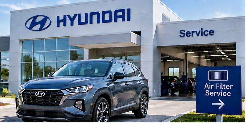Hyundai air filter service at Diamond Hyundai Palmdale