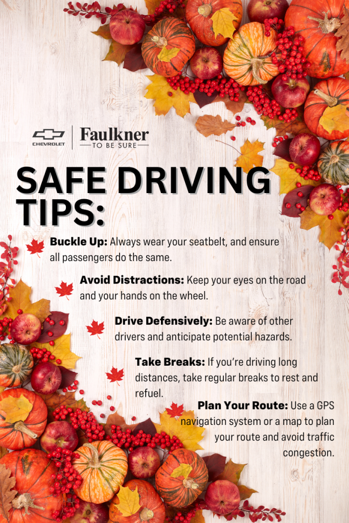 safe driving tips
1. Buckle up: always wear your seatbelt and ensure all passengers do the same 
2. Avoid distractions: keep your eyes on the road and your hands on the wheel
3. Drive defensively: be aware of other drivers and anticipate potential hazards
4. take breaks: if you're driving long distances, take regular breaks to rest and refuel 
5. plan your route: use your gps navigation system or a map to plan your route and avoid traffic congestion