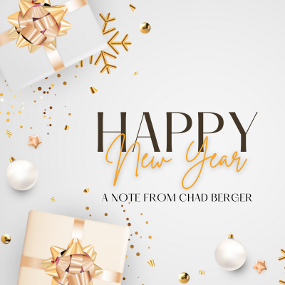 happy new year a note from chad berger