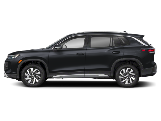 Black 2026 Volkswagen Tiguan facing left in Longview, TX