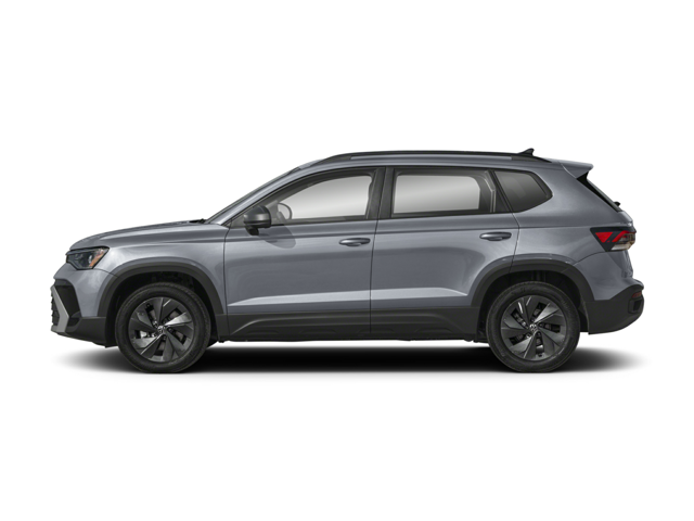gray 2026 vw taos facing left