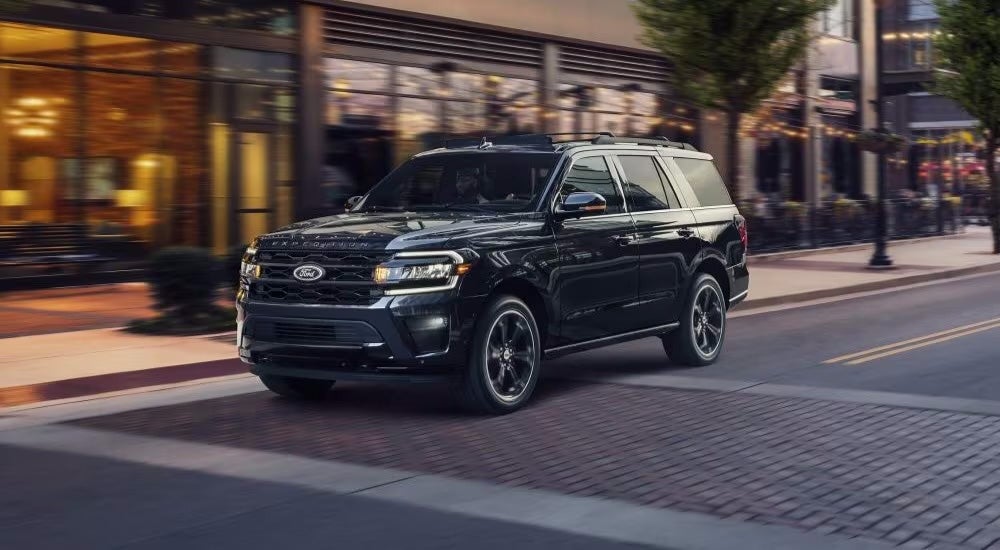 One of the most popular Ford SUVs for Sale, a black 2024 Ford Expedition Stealth Edition