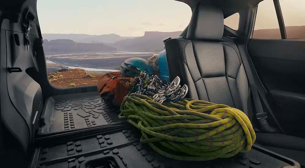 Ford%20Bronco%20Sport%20For%20Sale%20Near%20Newburgh%20%202025%20Subaru%20Crosstrek%20-%20Split%20folding%20seats.jpg A view of the split seats in a 2025 Subaru Crosstrek.