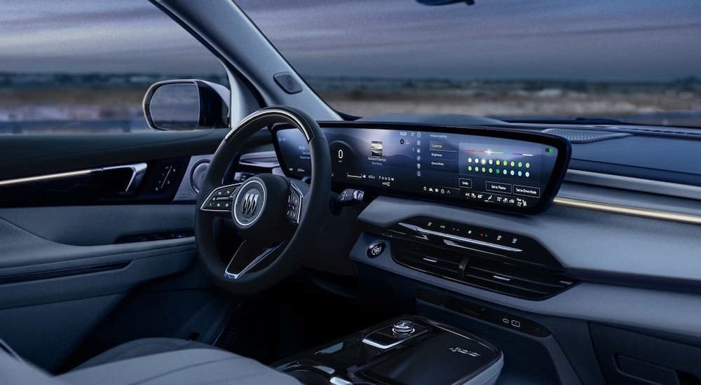 The black dash in a 2026 Buick Enclave.