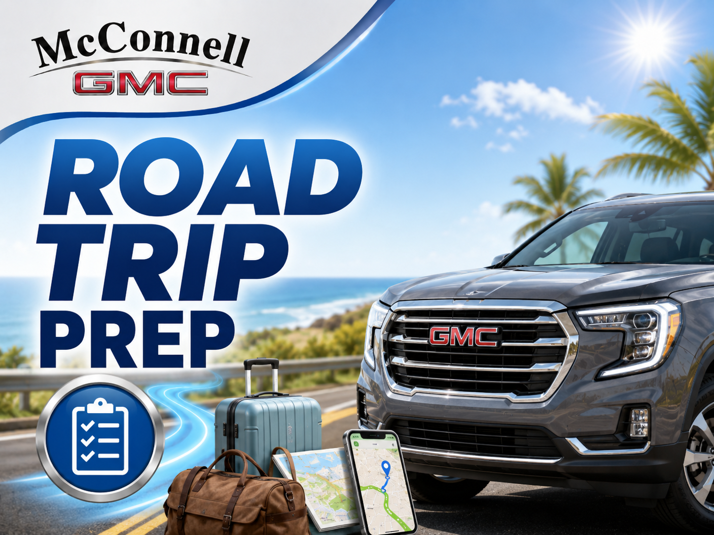Vehicle road trip inspection before summer travel from Mobile AL