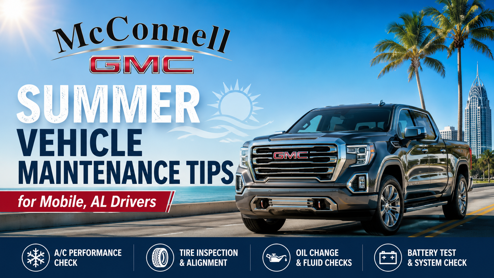Summer vehicle maintenance tips for drivers in Mobile AL
