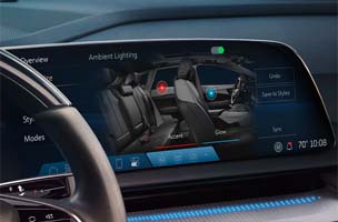 126-color dual-zone ambient lighting
