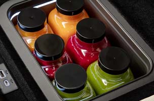 console refrigerator with freezer mode