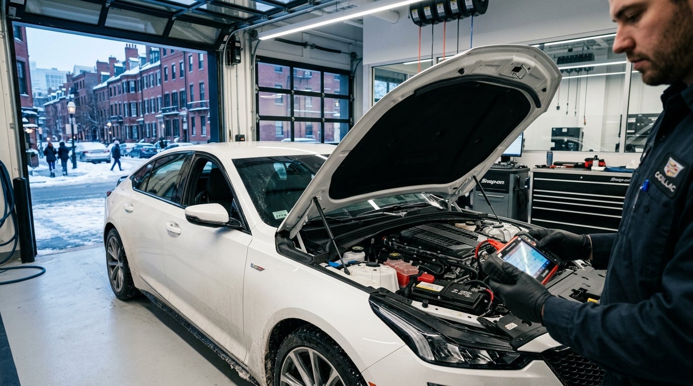 2026 Cadillac 12-Volt Battery Service in Boston