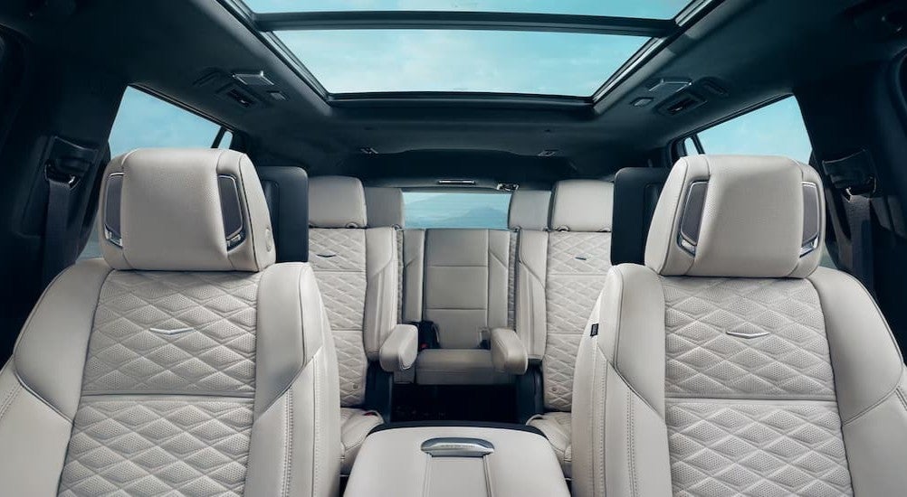 White interior in a 2027 Cadillac Escalade.