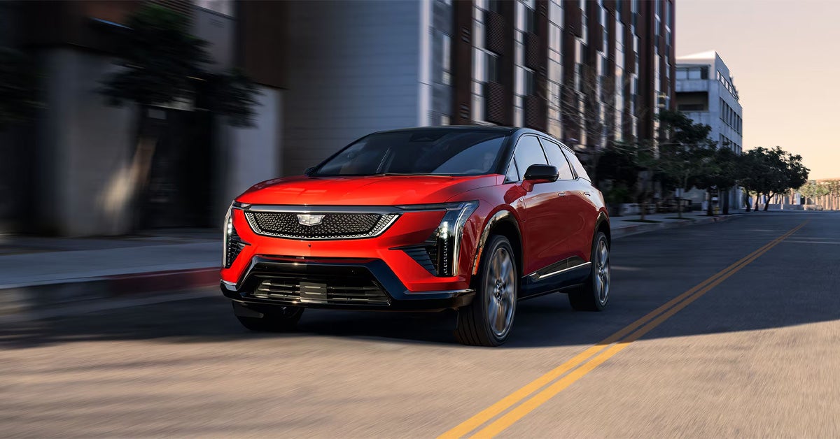 2026 Cadillac OPTIQ on the road