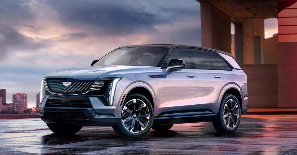 2025 Cadillac Escalade IQ exterior in silver