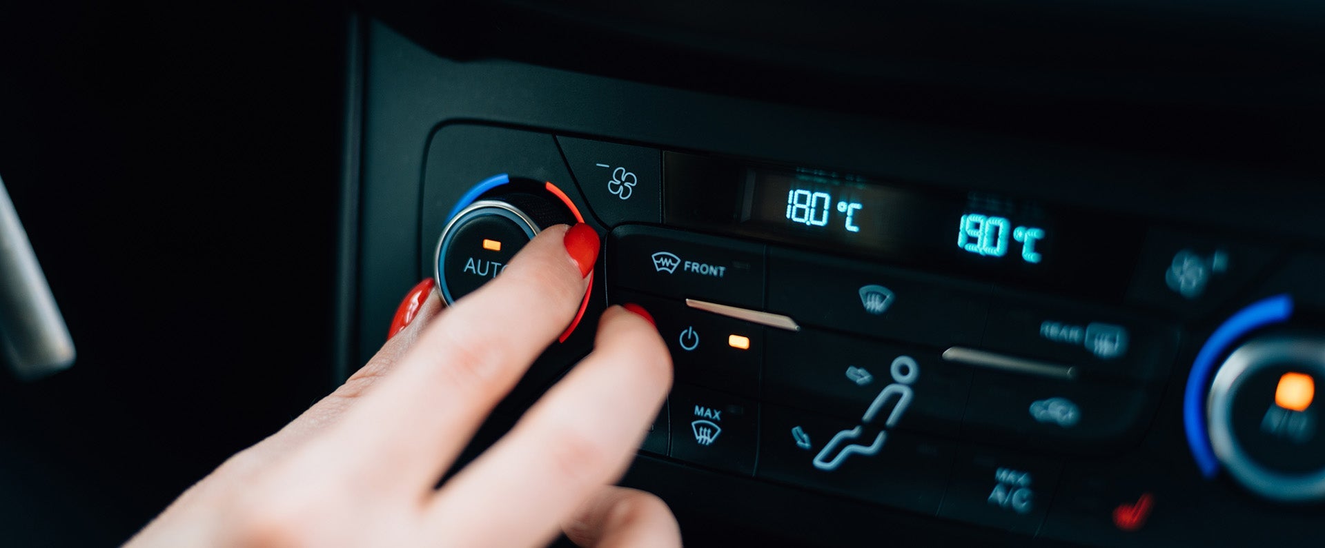 heating/ac knob in car
