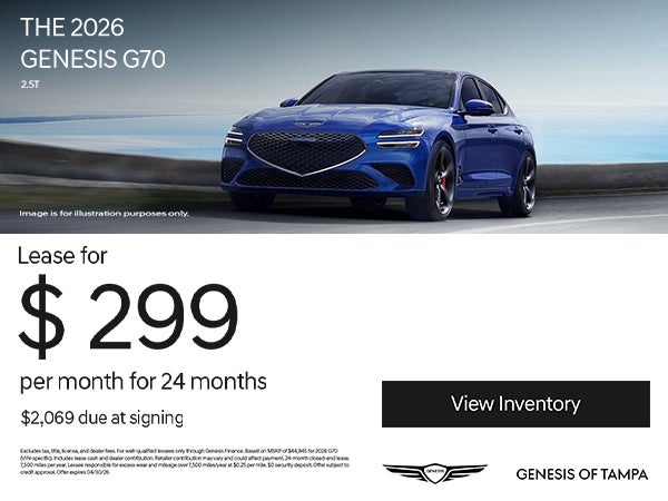 2026 Genesis G70 Sport Sedan Offer