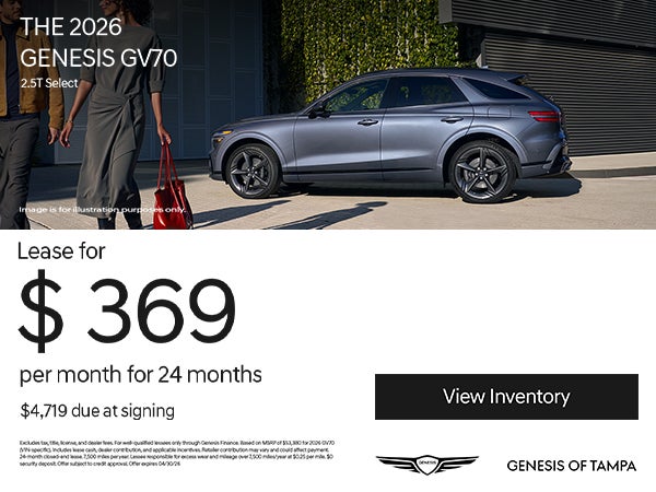 2026 Genesis GV70 Luxury Performance SUV Offer