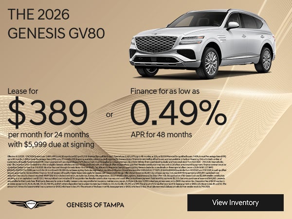 2026 New Genesis GV80 Luxury SUV Offer
