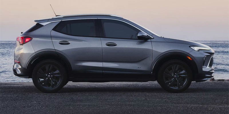 The side view of the 2026 Buick Encore GX in Akron, OH 