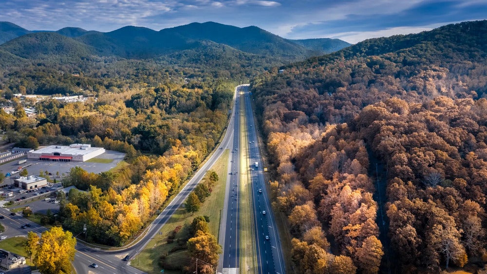 North Carolina Highway Travel In Western North Carolina