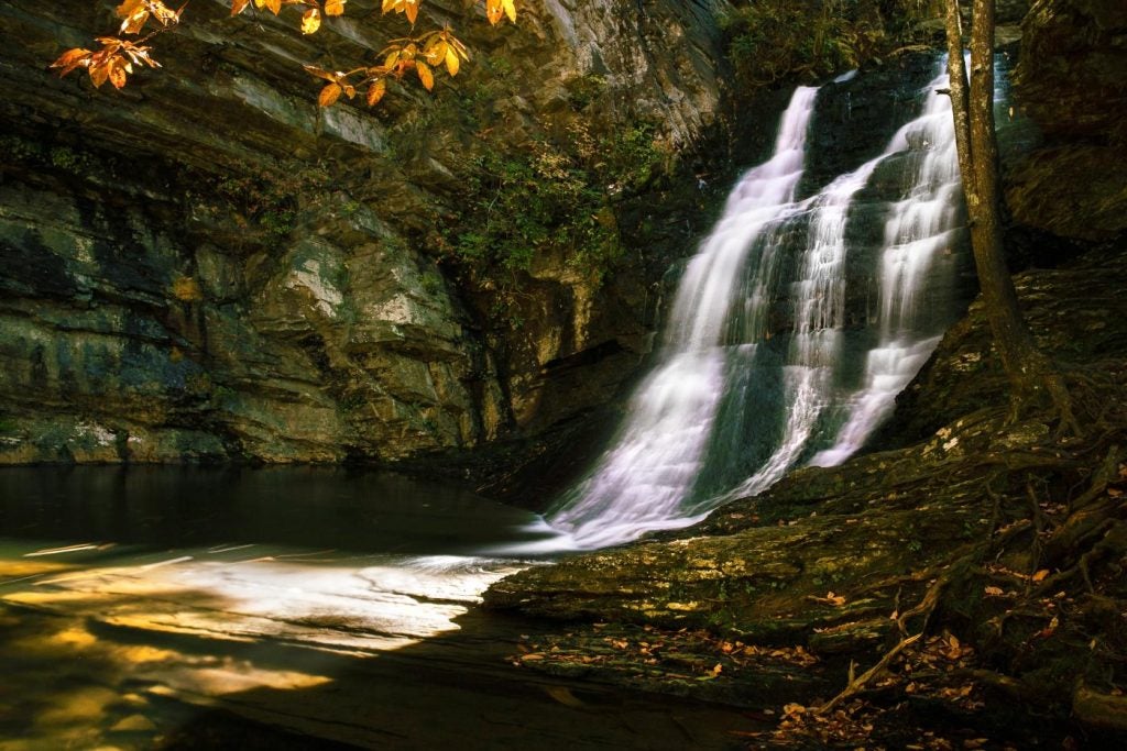hanging rock state park cascade falls