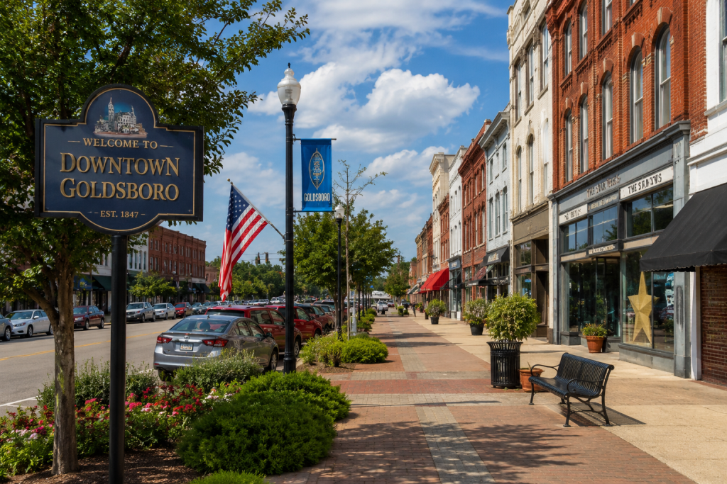 photo of downtown Goldsboro NC