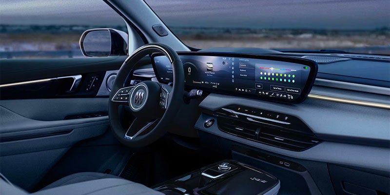 2025 Buick Enclave Front Dash and Steering Wheel