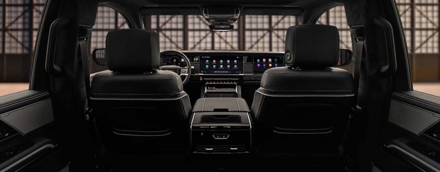 Black interior and dash in a 2027 GMC Sierra 1500.