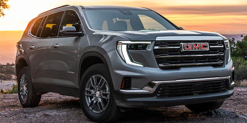 A 2025 GMC Acadia parked on a picturesque spot in Bryant, AR 