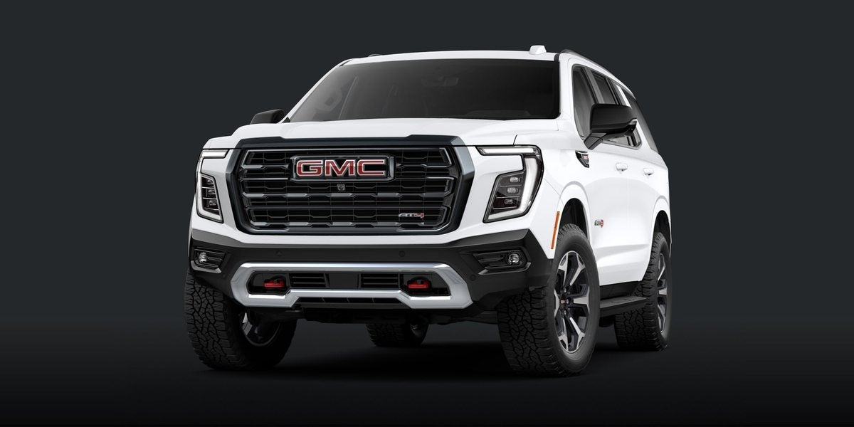 2027 GMC Yukon AT4 shown in standard length; the 2027 Yukon XL AT4 is sold new at Ross Downing GMC in Gonzales, LA