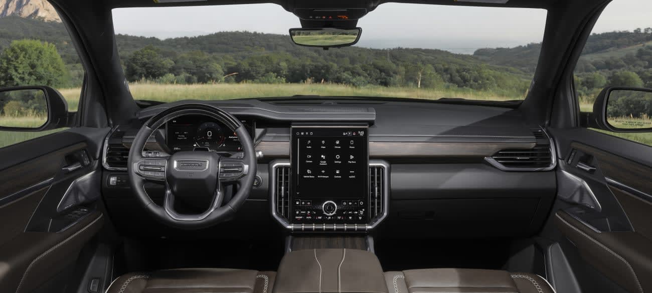 GMC Acadia interior and family road trip cargo space