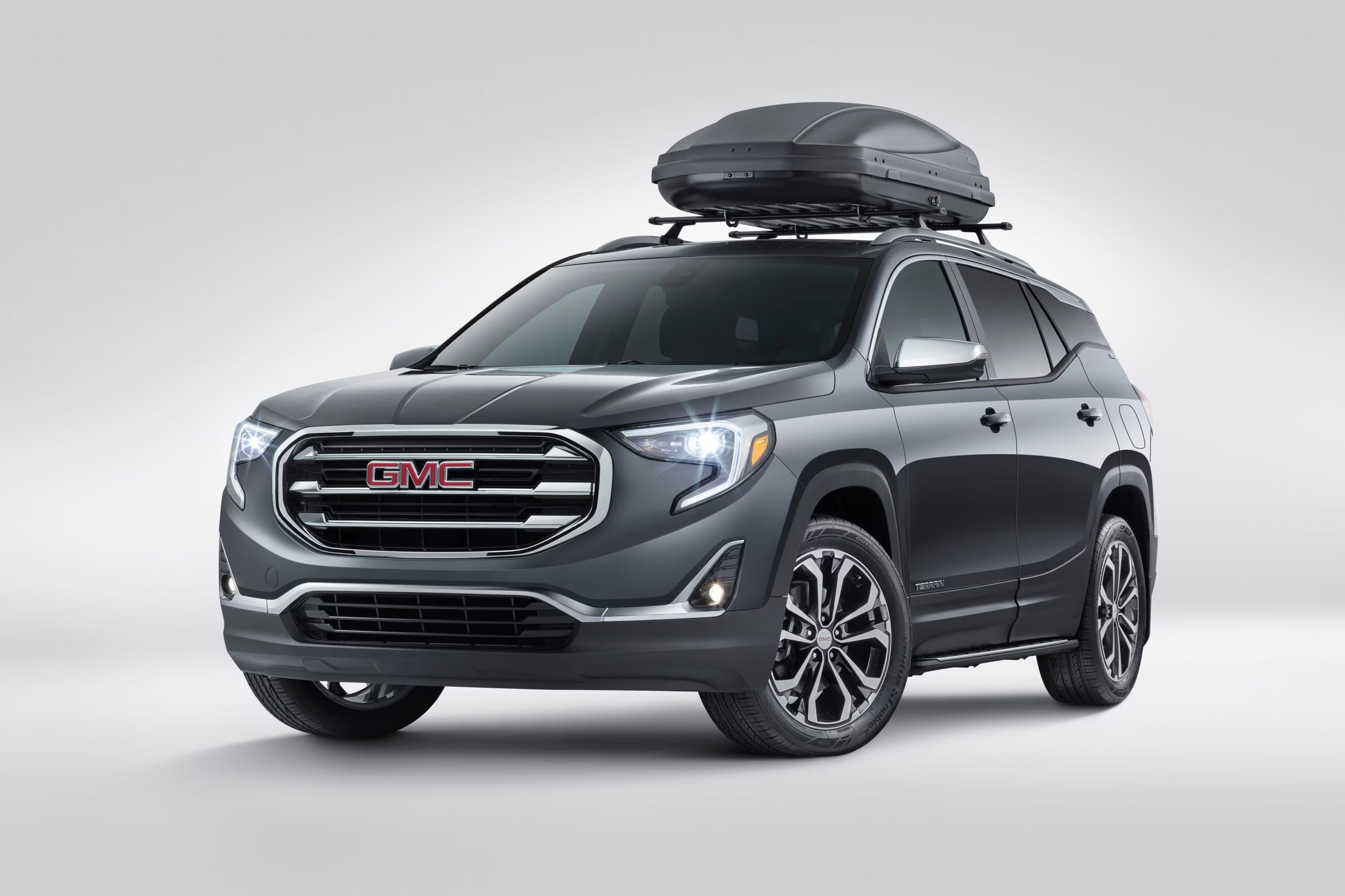 GMC SUV with rooftop storage
