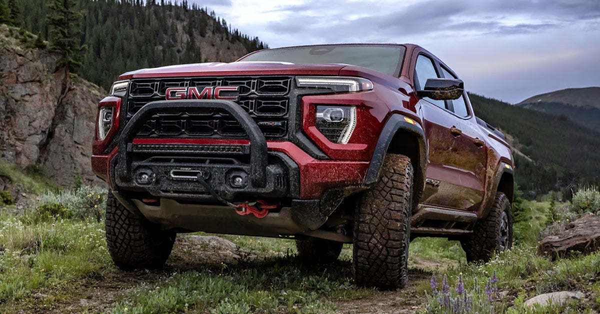 2025 GMC Canyon Truck parked on a hill