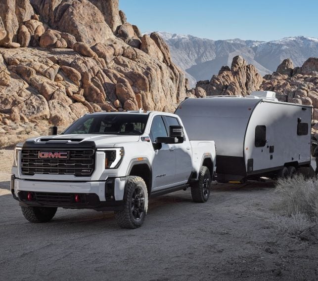 GMC Sierra towing a camper