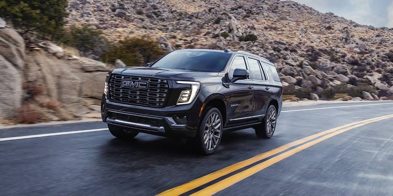 GMC Yukon full-size SUV on the road