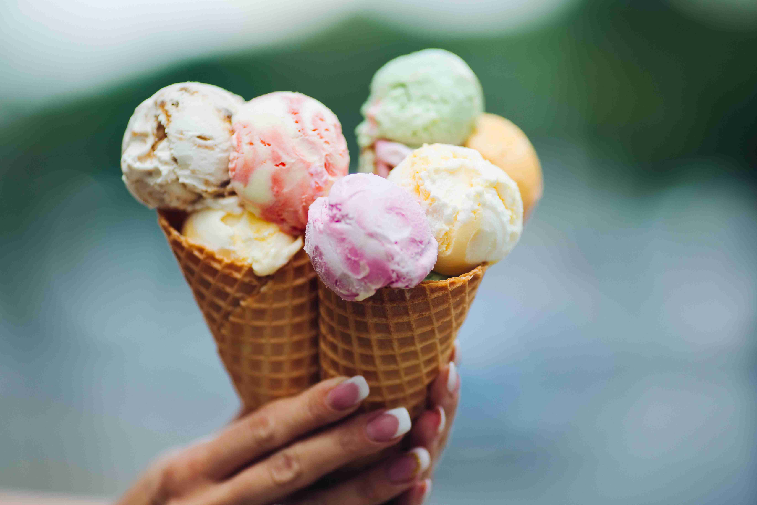 Ice cream cones in Bentonville, Arkansas