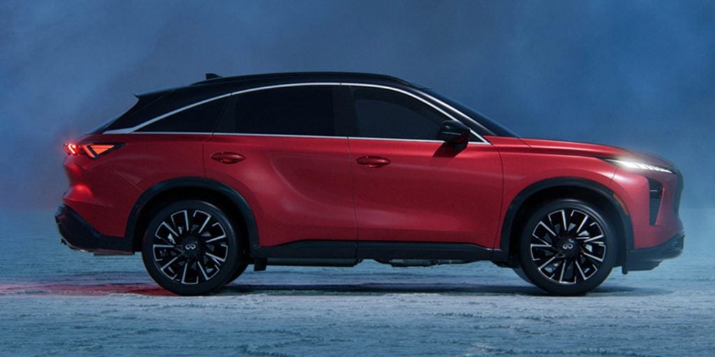 Side profile of 2027 INFINITI QX65 in Benton, Arkansas