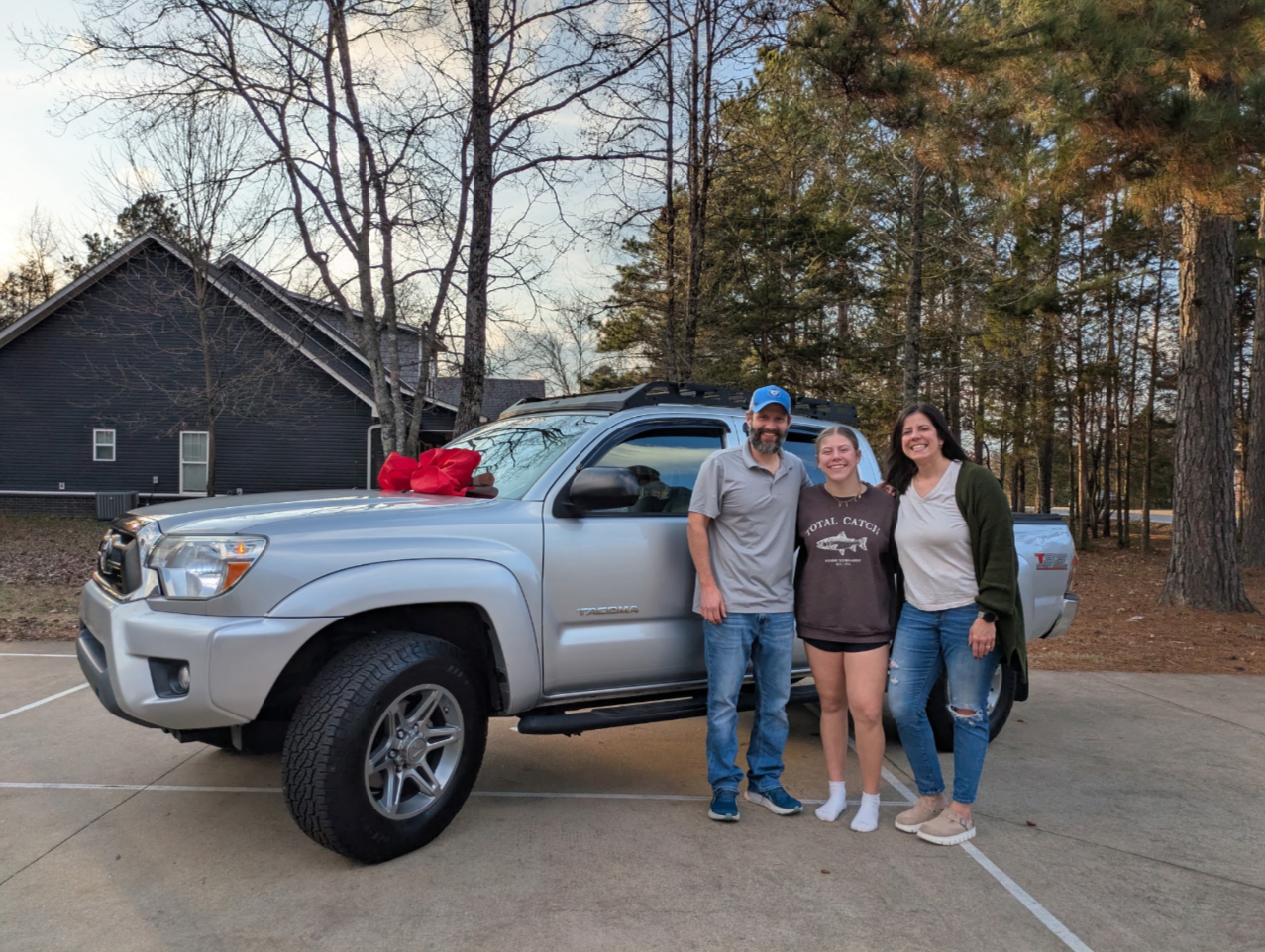 Garrett Brown Family with first truck